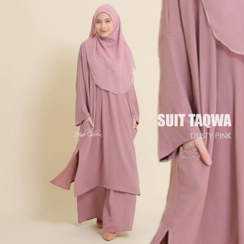 SUIT TAQWA DUSTY PINK