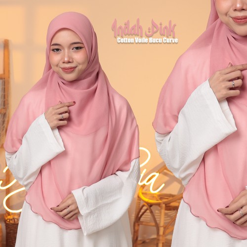 BUCU CURVE PLAIN INDAH PINK