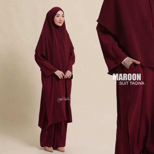 SUIT TAQWA MAROON