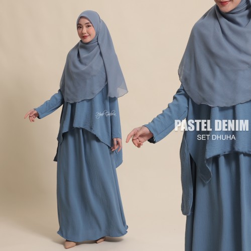 SET DHUHA PASTEL DENIM