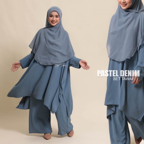 SET TAWAF PASTEL DENIM