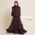 SET TULIP DARK COCO (JUBAH + INSTANT NAURA)