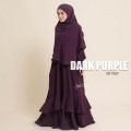 SET TULIP DARK PURPLE (JUBAH + INSTANT NAURA)