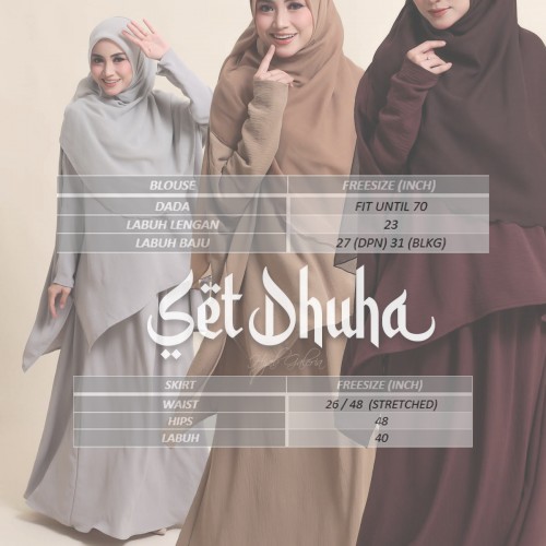 SET DHUHA PASTEL DENIM